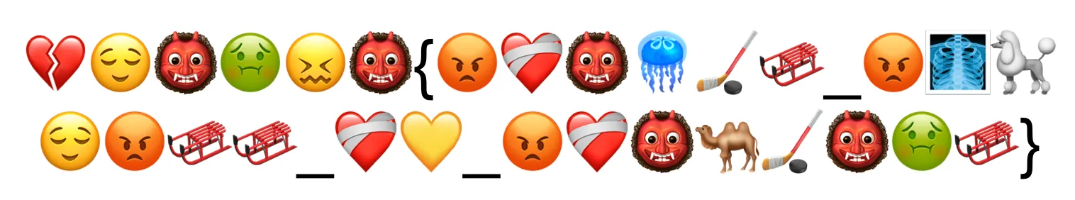 image of too many emojis challenge